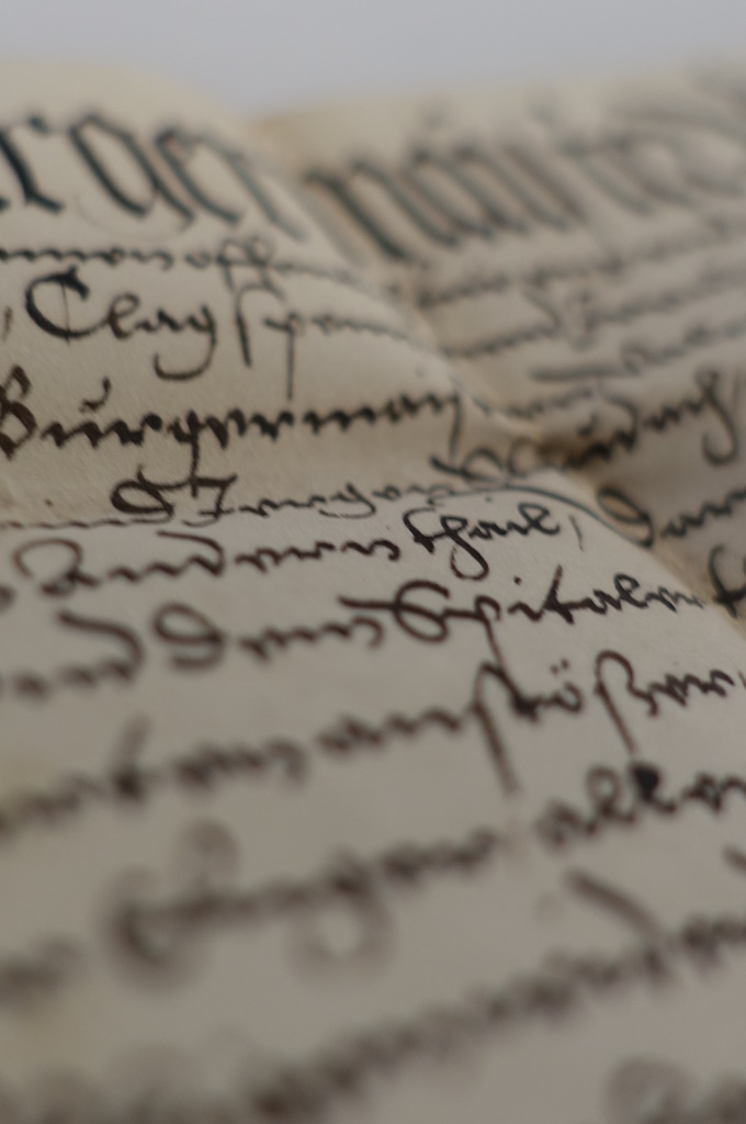 historische Handschrift auf Papier