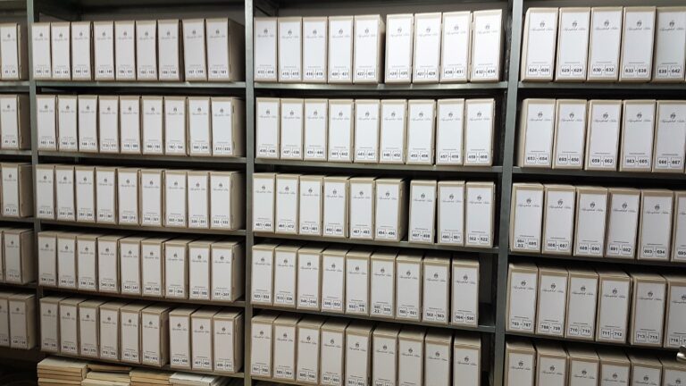 Das fertige Archiv der Papierfabrik Palm