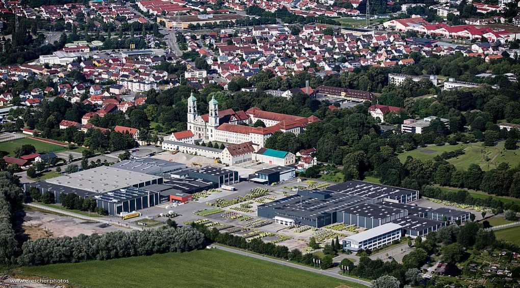 Blick auf das Grieshaber Logistikzentrum in Weingarten